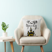 ハウ幽霊のよく出るス飛んでいるウィッチ不気味ハロウィーン クッション (椅子)