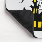 ハウ幽霊のよく出るス飛んでいるウィッチ不気味ハロウィーン マウスパッド (コーナー)