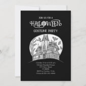 ハウ幽霊のよく出るス&こうもりハロウィーン 招待状 (正面)