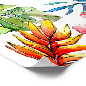 ハウ・メニー・キッセス トロピカル ブライダルシャワーゲーム ポスター (角)