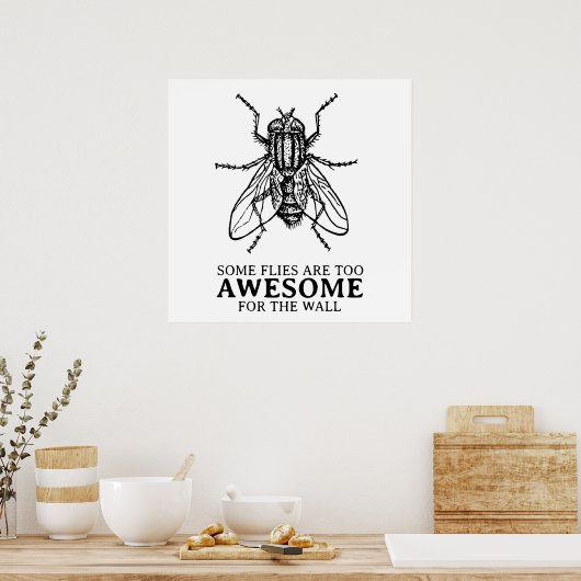 ハエが何人か ポスター (キッチン)