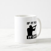 ハエが死ぬと面白いマグカップ コーヒーマグカップ (正面右)
