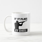 ハエが死ぬと面白いマグカップ コーヒーマグカップ (左)
