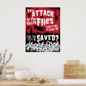 ハエが襲う！ ポスター (キッチン)