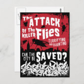 ハエが襲う！ ポストカード (正面/裏面)