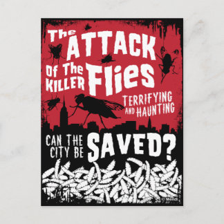 ハエが襲う！ ポストカード