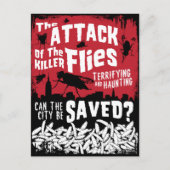 ハエが襲う! ポストカード (正面)