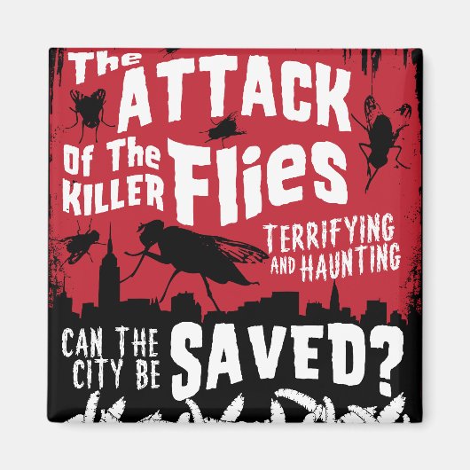 ハエが襲う！ マグネット (正面)