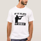 ハエは面白い死に方をするTシャツ Tシャツ (正面)