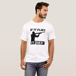 ハエは面白い死に方をするTシャツ Tシャツ
