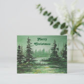 ハエス絵画グリーンフォレスト シーズンポストカード (スタンド正面)