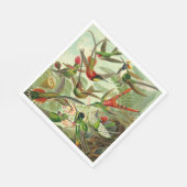 ハエッケルハミングバードオルニソロジーイラストレーション スタンダードランチョンナプキン (角)