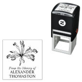 ハエトリソウの植物のトンボの本の名前 セルフインキングスタンプ (インサイチュ)