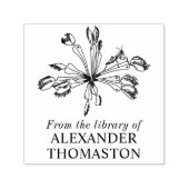 ハエトリソウの植物のトンボの本の名前 セルフインキングスタンプ (デザイン)