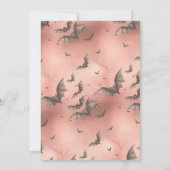 ハエレガントウス幽霊のよく出るアダルトハロウィーン招待状 招待状 (裏面)