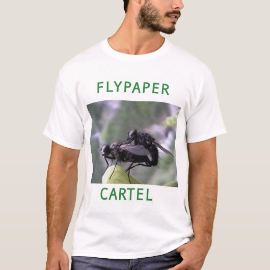 ハエ捕り紙 Tシャツ (正面)