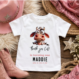 ハオリィーコー カリカチュア わたしは1歳のカウガール 誕生日 ベビーTシャツ