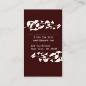 ハオーガニックーブホリスティック天然白銀杏 名刺 (裏面)