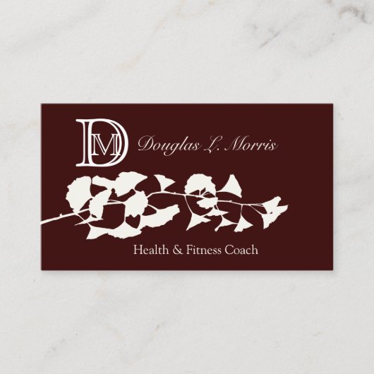 ハオーガニックーブホリスティック天然白銀杏 名刺 (正面)