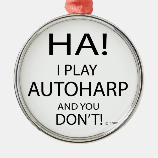 ハオートハープ メタルオーナメント (正面)