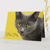 ハオールドワンハッピーバースデー カード (黄色い花)