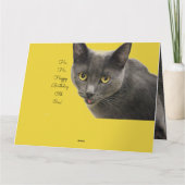 ハオールドワンハッピーバースデー カード (裏面)