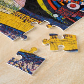 ハオ考えるピン東洋鮮やか女絵画女 ジグソーパズル (側面)