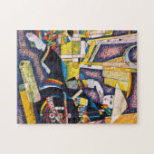 ハオ考えるピン東洋鮮やか女絵画女 ジグソーパズル (横)