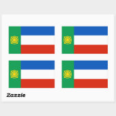 ハカシアの旗 長方形シール (シート)