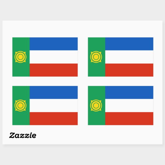 ハカシアの旗 長方形シール (シート)