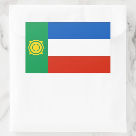 ハカシアの旗 長方形シール (バッグ)