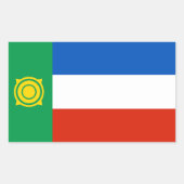 ハカシアの旗 長方形シール (正面)