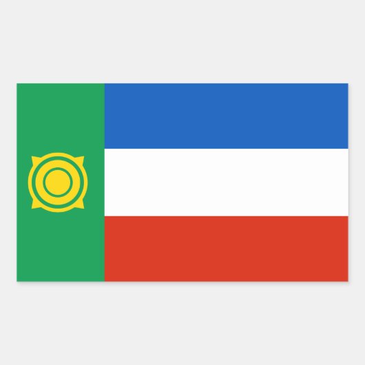 ハカシアの旗 長方形シール (正面)