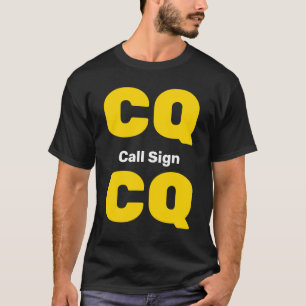 ハカスタムムラジオシャツ金ゴールドCQ淡いグレーコール Tシャツ
