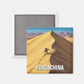 ハカチナペルー旅行でのサンドボーディング マグネット (正面/裏面)