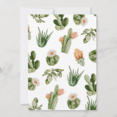 ハカランダのベイビーシャワー 招待状 (裏面)