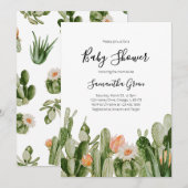 ハカランダのベイビーシャワー 招待状 (正面/裏面)