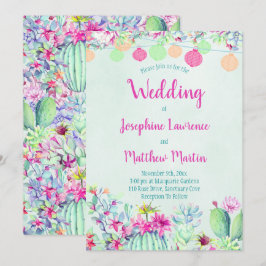 ハカランダランタン・フィエスタ ウェディング 招待状