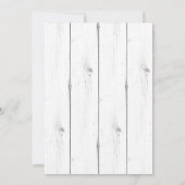 ハカランダ ガーデン | 水彩 結婚前のお祝いの招待状 招待状 (裏面)