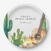 ハカランダ・フィエスタ・フラワーブライダルシャワー ペーパープレート (正面)