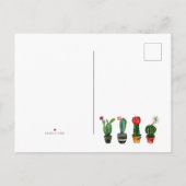 ハカランダ・多肉植物 新住所 案内ポストカード (裏面)