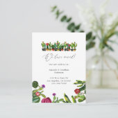 ハカランダ・多肉植物 新住所 案内ポストカード (スタンド正面)