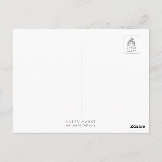 ハガガエルの妖精 ポストカード (裏面)