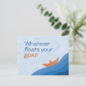 ハガキあなたのボートを浮かべ ポストカード (スタンド正面)