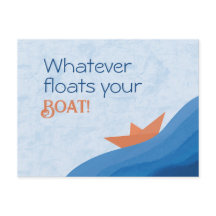 ハガキあなたのボートを浮かべ