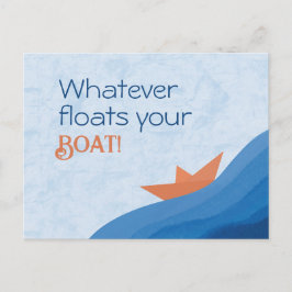 ハガキあなたのボートを浮かべ ポストカード