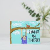 ハガキおもしろいつるの励まし ポストカード (スタンド正面)