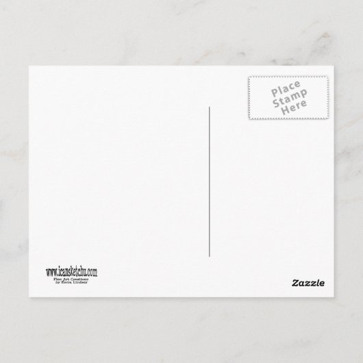 ハガキおもしろいつるの励まし ポストカード (裏面)