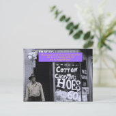 ハガキおもしろいー – コットンチョッピングホース ポストカード (スタンド正面)