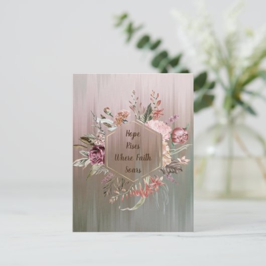 ハガキが信仰に浮かぶ希望 ポストカード (スタンド正面)